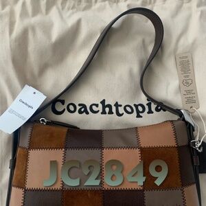 NWT Coachtopia Small Slouchy Shoulder Bag In Upcrafted Patchwork